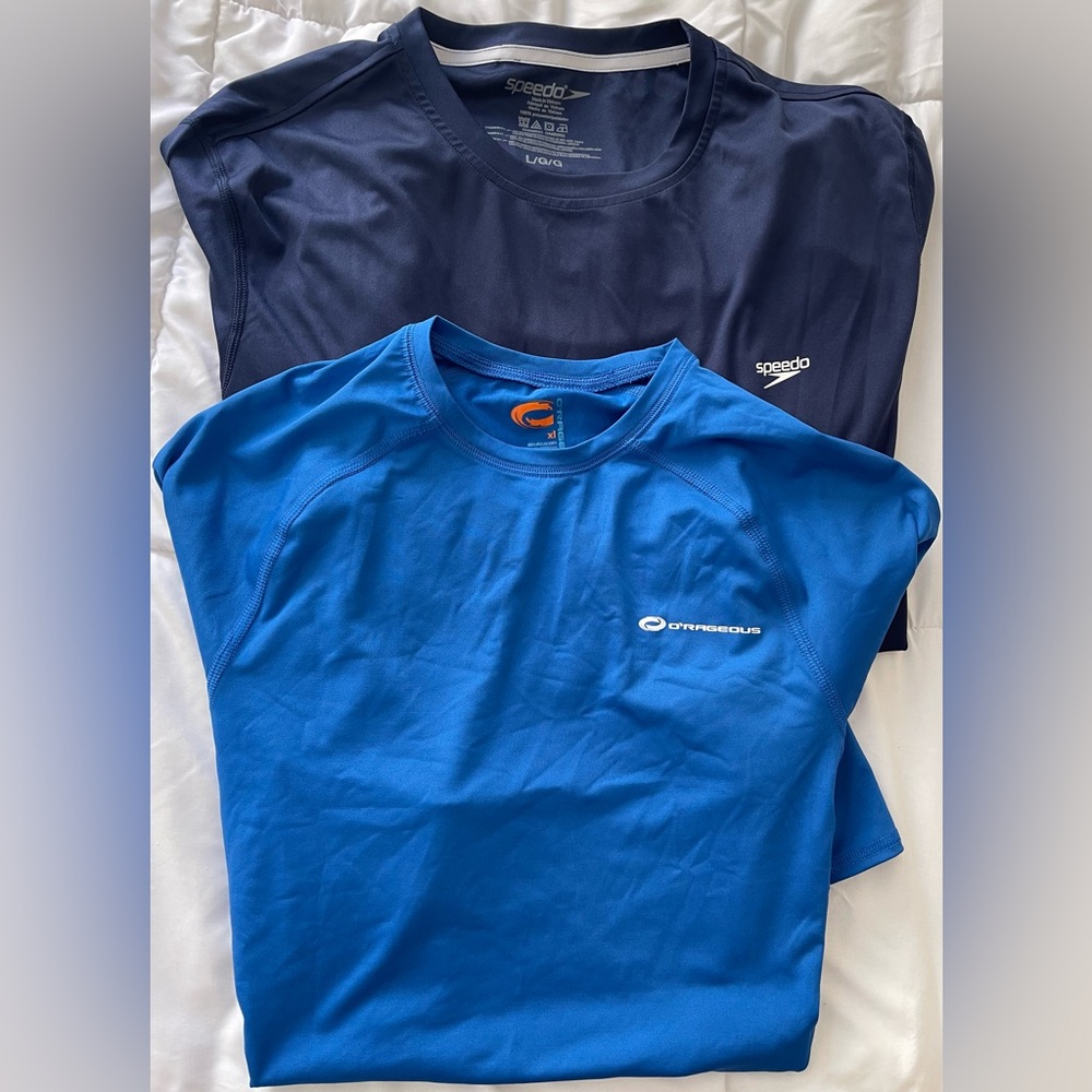 O’Rageous Speedo Dri Fit Compression Tops T Shirt Lot Size XL / L Active UPF50+